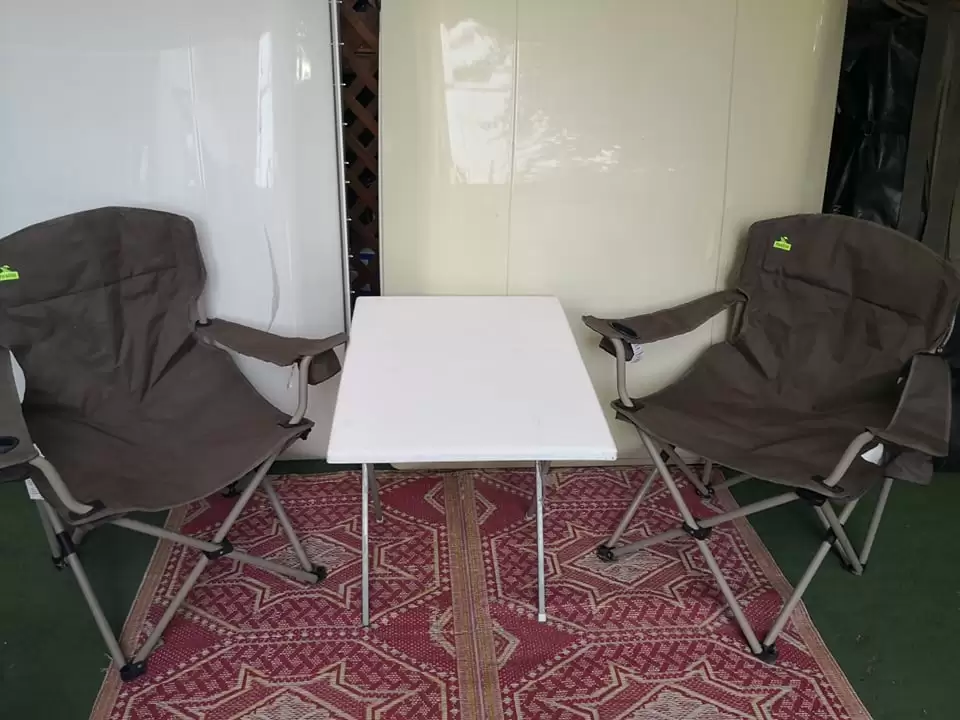 Table, Chairs, Camping Gear