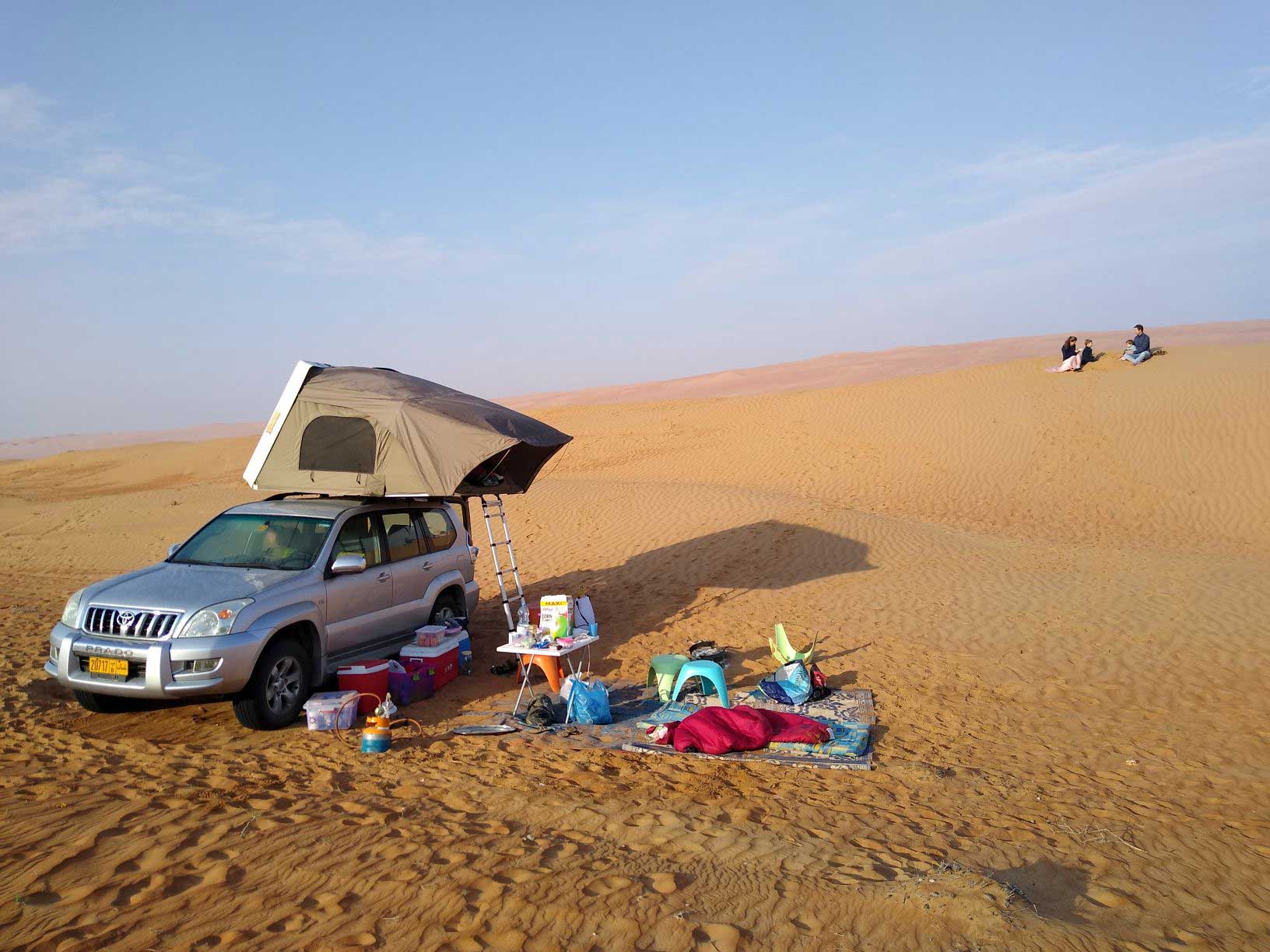 Oman Camping Equipment & Roof Top Tents Nomad Tours