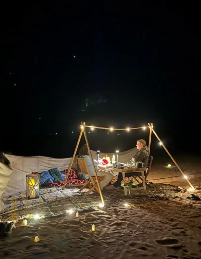 desert night camp